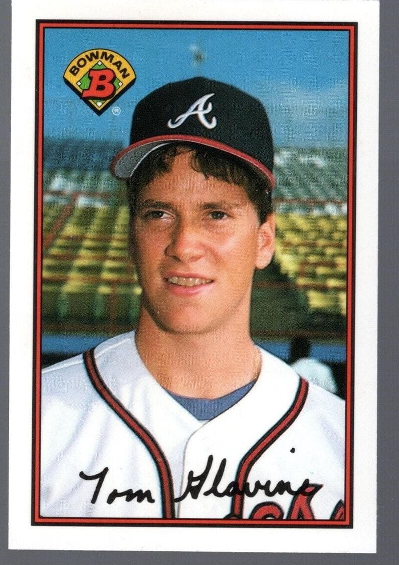 Tom Glavine 1989 bowman Bowman