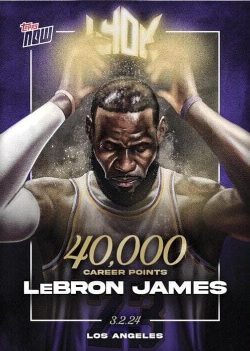 LeBron James 2023 topps Now