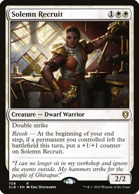 Solemn Recruit 2022 Magic: The Gathering Commander Legends: Battle for Baldur's Gate