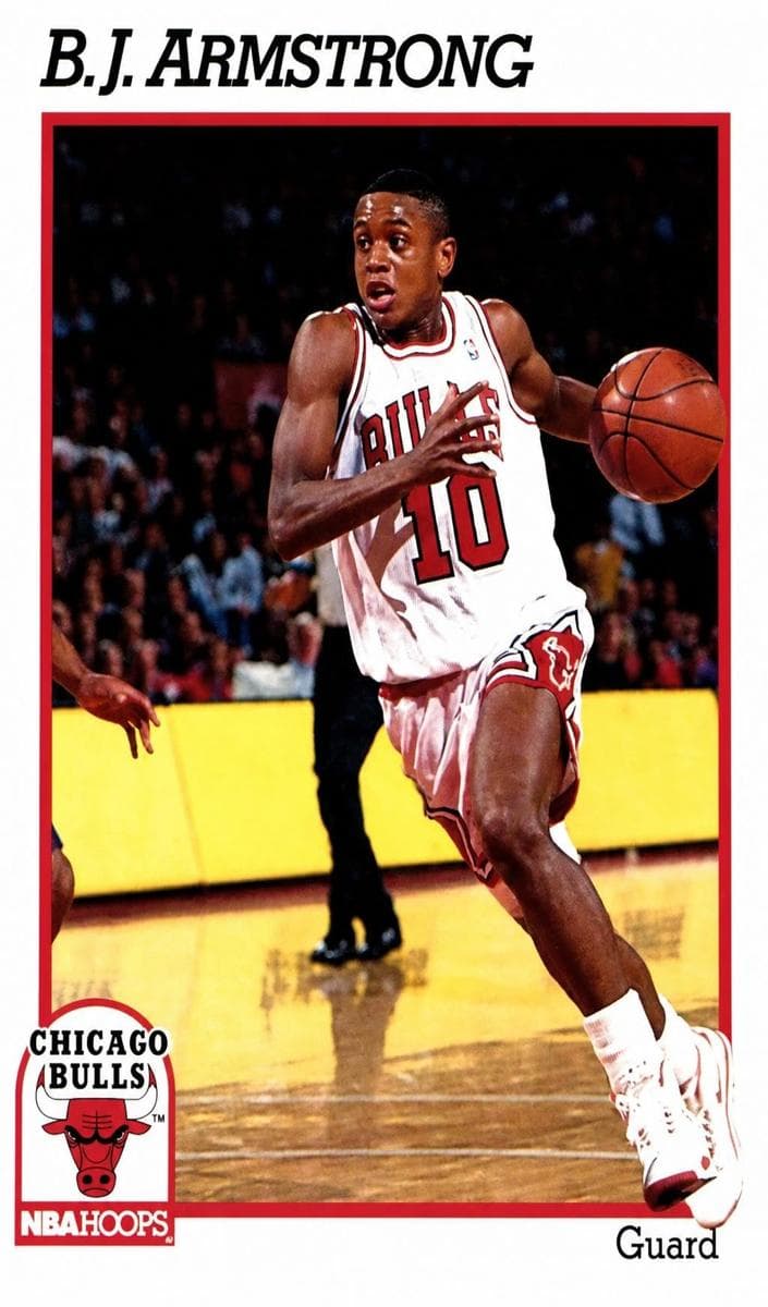 B.J. Armstrong 1991 panini Hoops