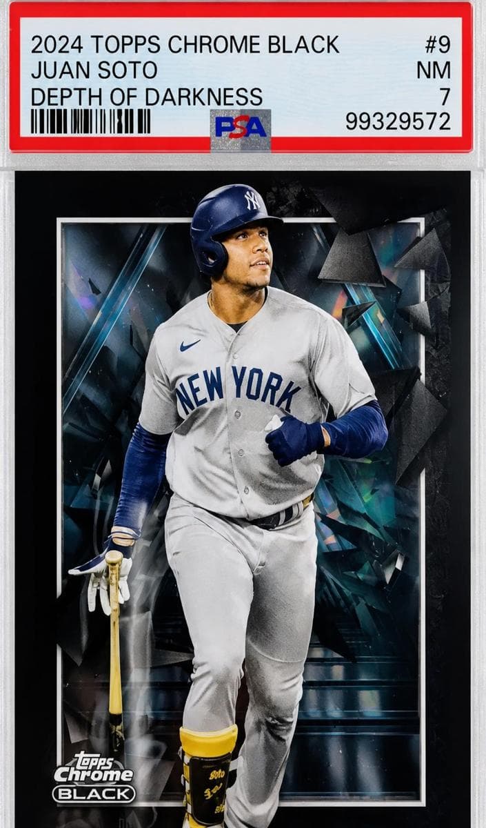 Juan Soto 2024 topps Topps Chrome Black