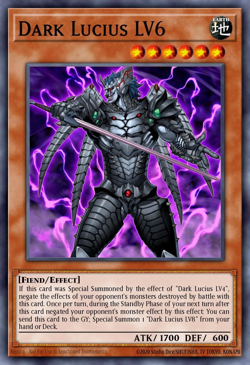 Dark Lucius LV6 2006 Yu-Gi-Oh! Cyberdark Impact