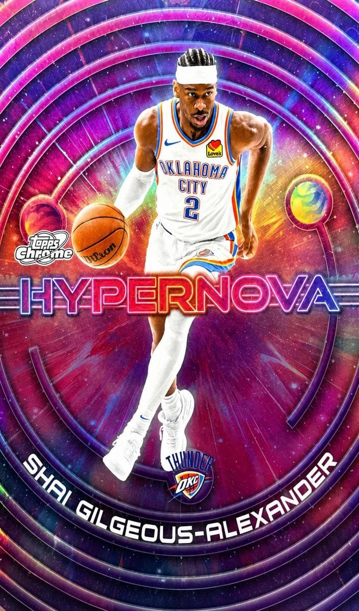 Shai Gilgeous-Alexander 2025 topps Topps Cosmic Chrome