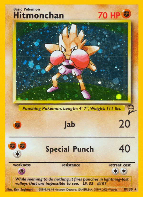 Hitmonchan 2000 Pokemon Base Set 2
