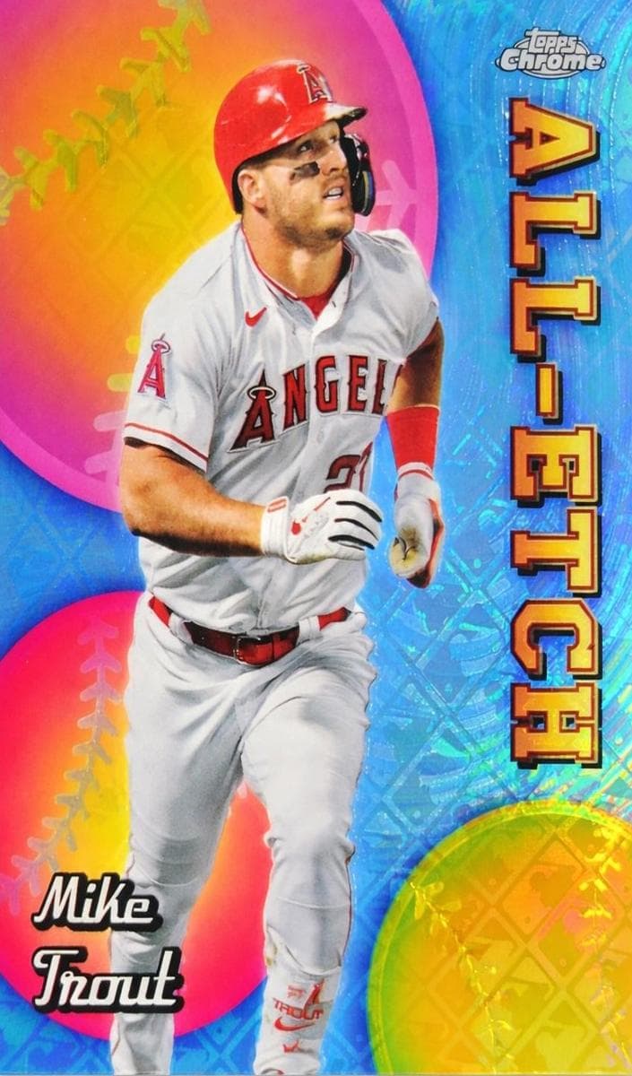 Mike Trout 2024 topps Topps Chrome Logofractor Edition