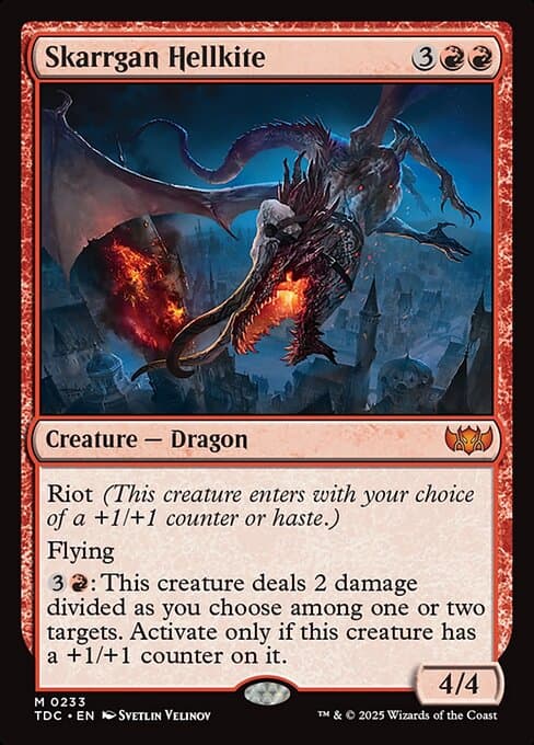 Skarrgan Hellkite 2025 Magic: The Gathering Tarkir: Dragonstorm Commander