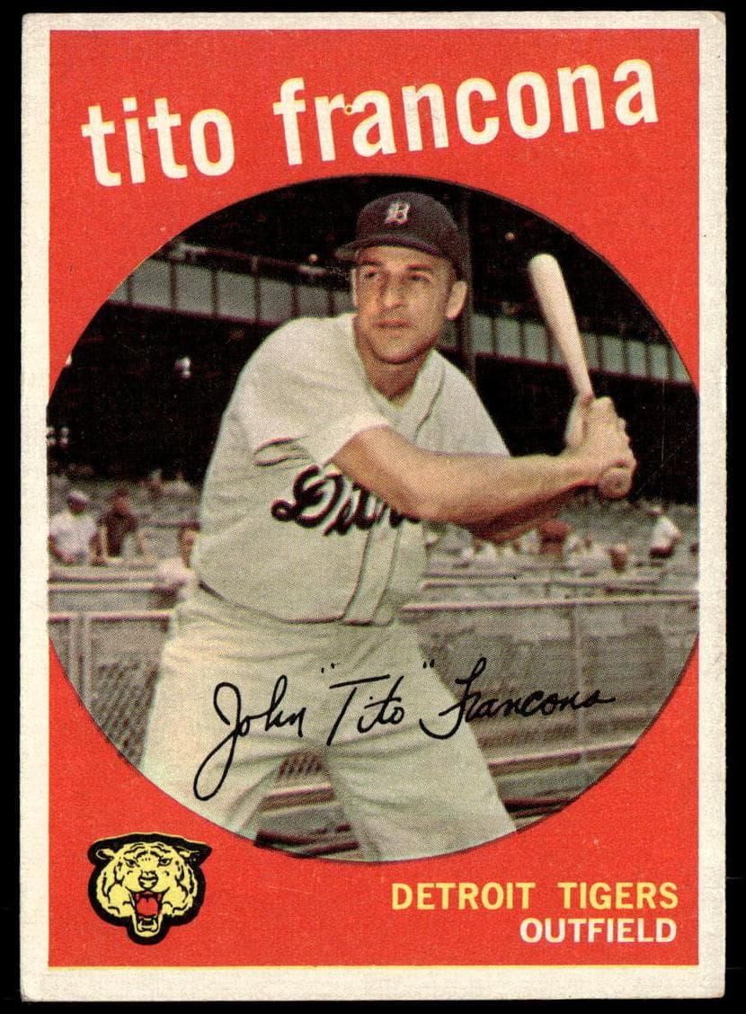 Tito Francona 1959 topps Topps