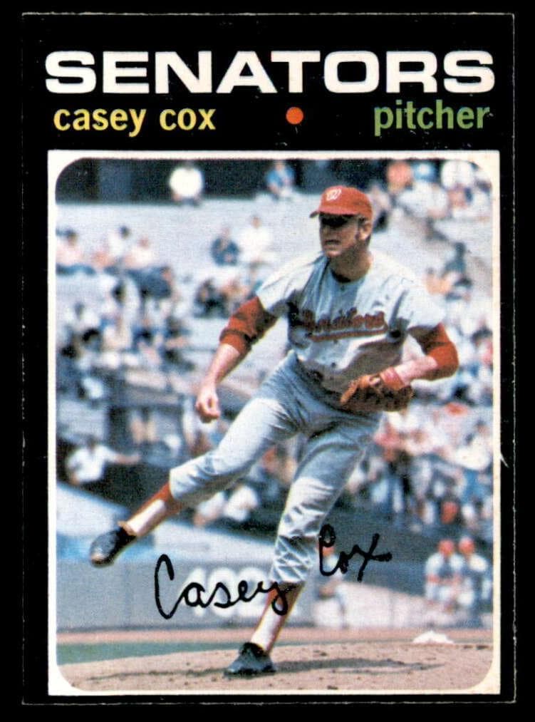 Casey Cox 1971 topps O-Pee-Chee