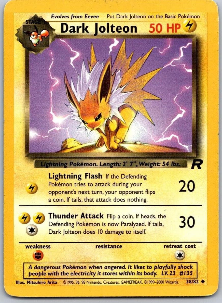 Dark Jolteon trading card