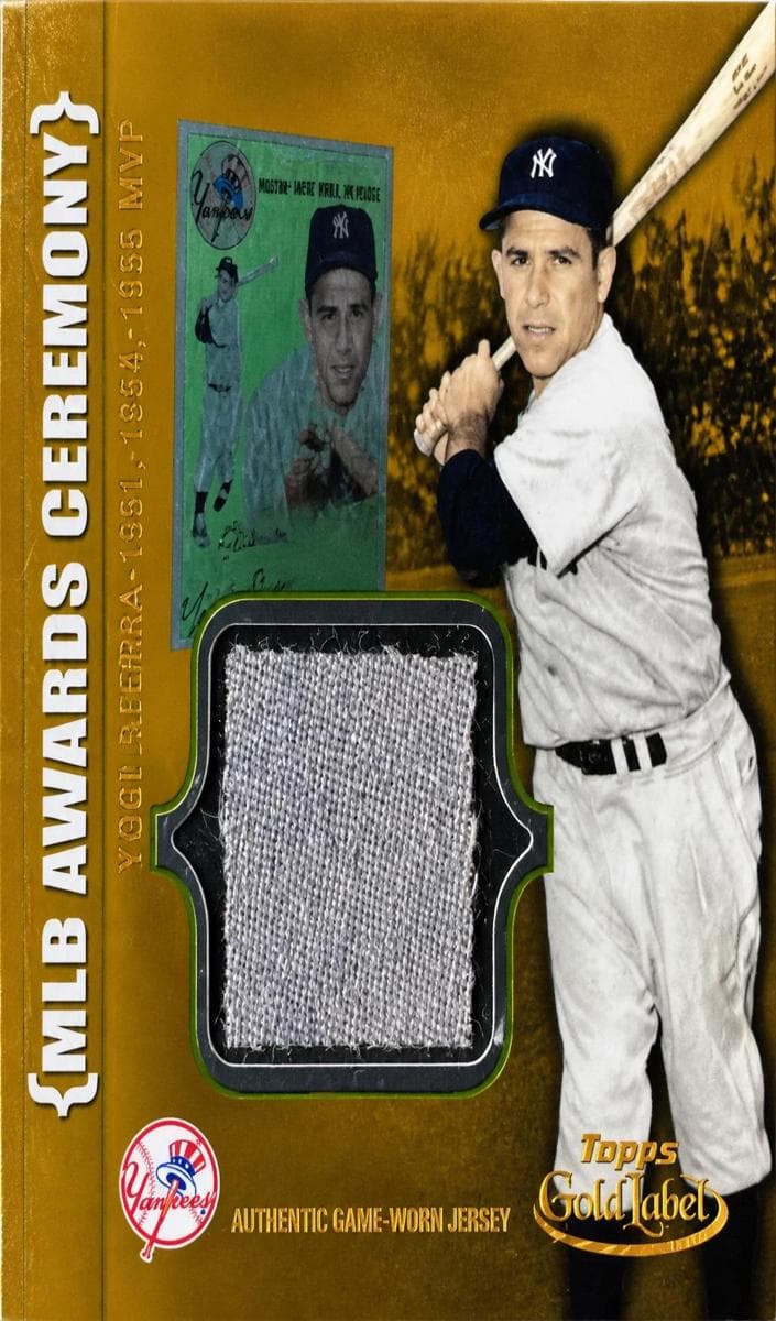 Yogi Berra 2002 topps Gold Label