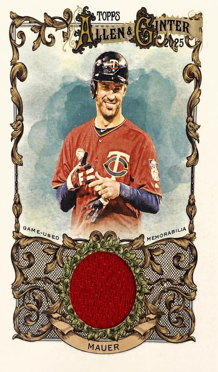 Joe Mauer 2025 topps Allen & Ginter