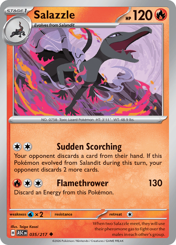 Salazzle 2026 Pokemon Ascended Heroes Ball