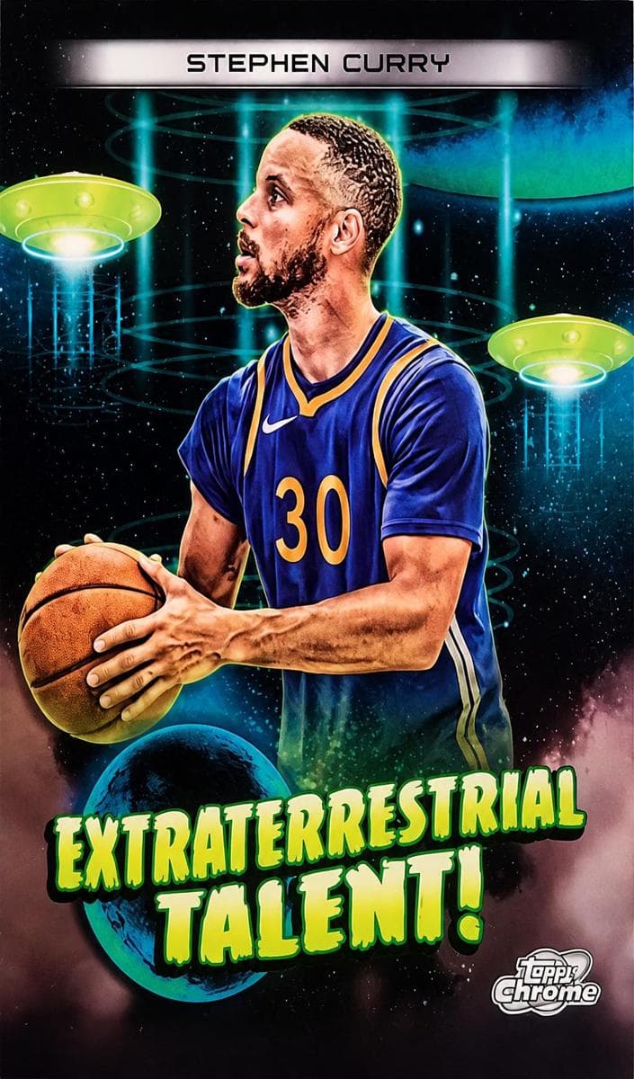 Stephen Curry 2023 topps Topps Chrome Cosmic