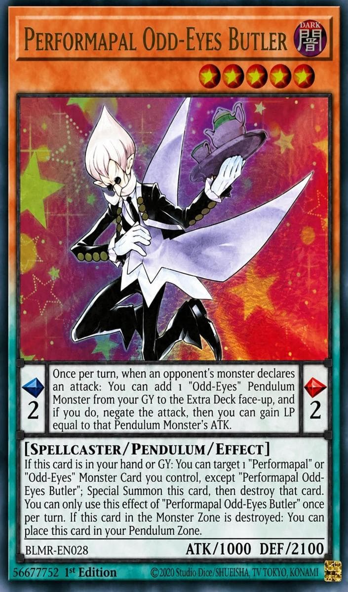 Performapal Odd-Eyes Butler 2023 Yu-Gi-Oh!