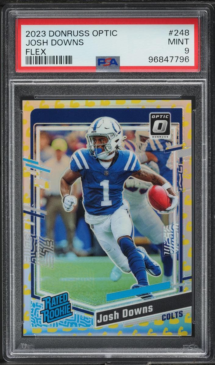 Josh Downs 2023 panini Panini Donruss Optic
