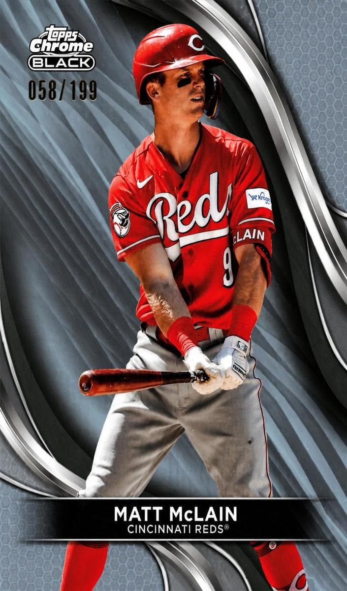 Matt McLain 2024 topps Topps Chrome Black