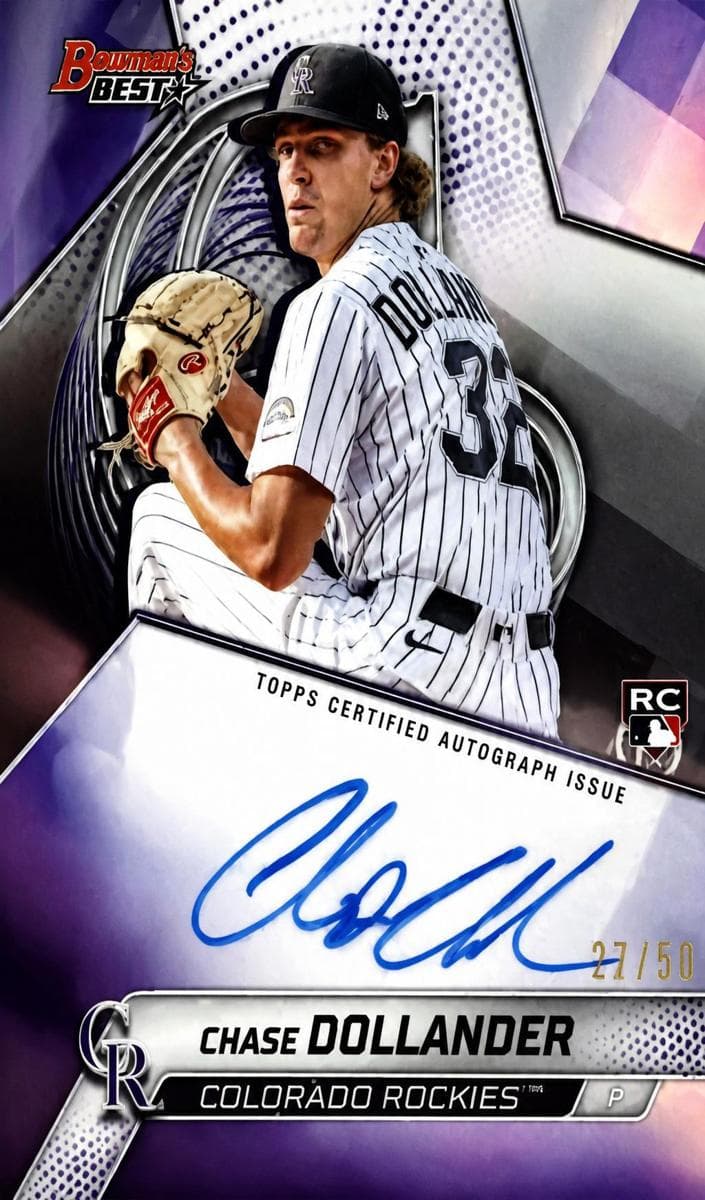 Chase Dollander 2025 bowman Bowman Best