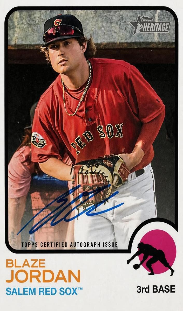 Blaze Jordan 2022 topps Topps Heritage Minor League