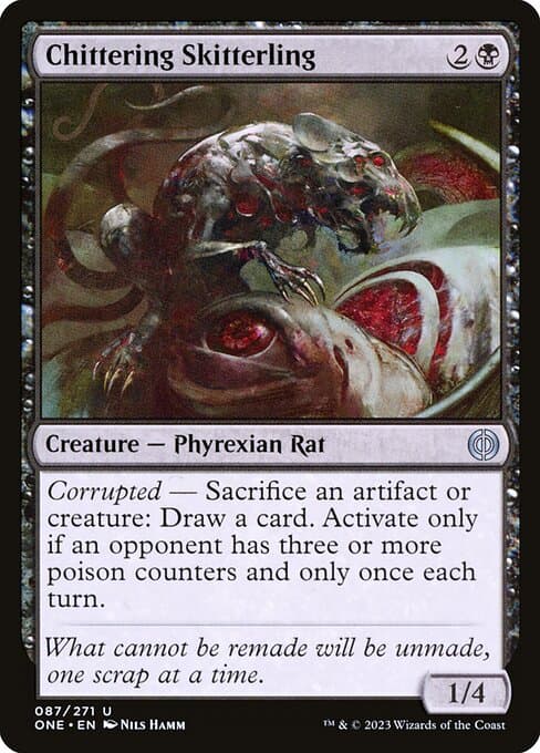 Chittering Skitterling 2023 Magic: The Gathering Phyrexia: All Will Be One