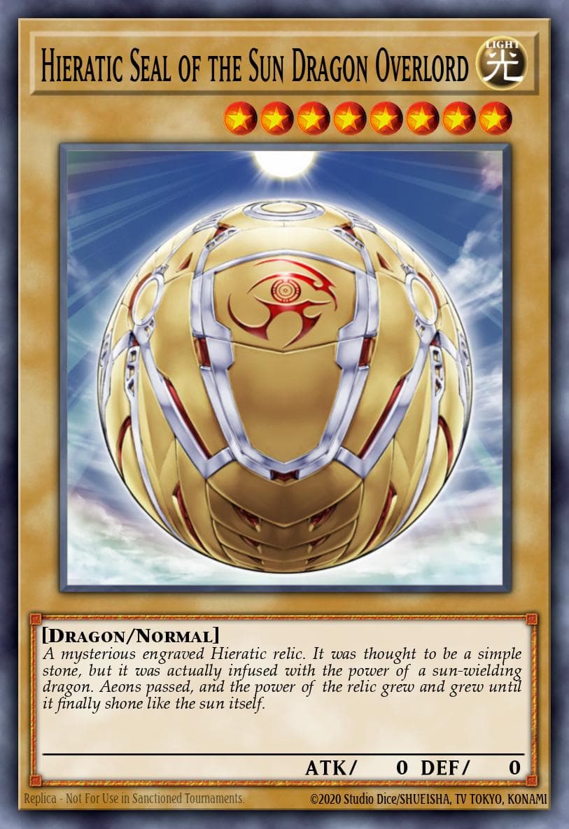 Hieratic Seal of the Sun Dragon Overlord #GAOV-EN002