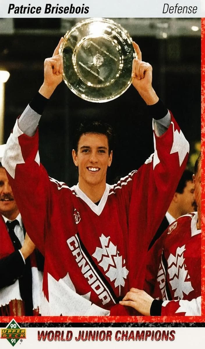 Patrice Brisebois 1990 upper-deck Upper Deck