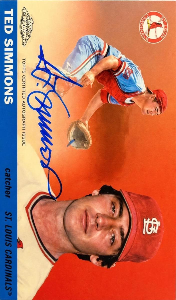 Ted Simmons 2025 topps Topps Chrome Platinum
