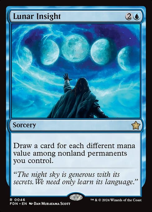Lunar Insight 2024 Magic: The Gathering Foundations Art Series