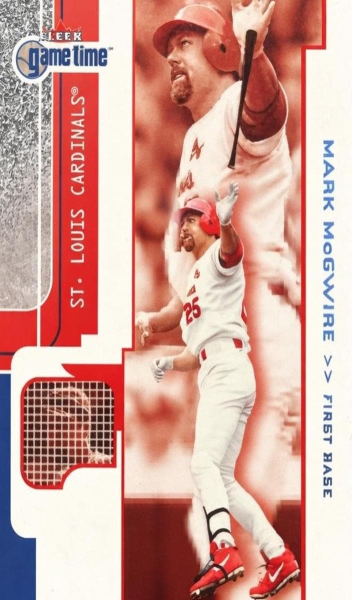 Mark McGwire 2001 fleer Fleer Game Time