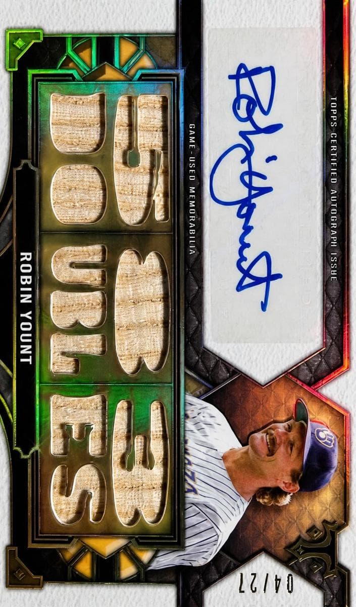Robin Yount 2022 topps Topps Triple Threads