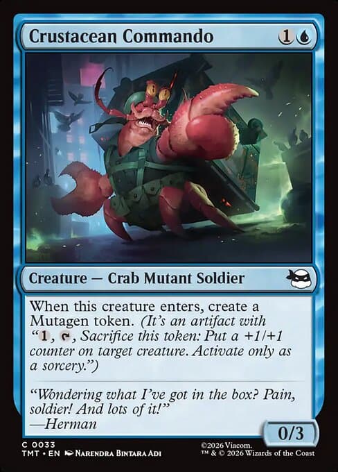 Crustacean Commando 2026 Magic: The Gathering Teenage Mutant Ninja Turtles
