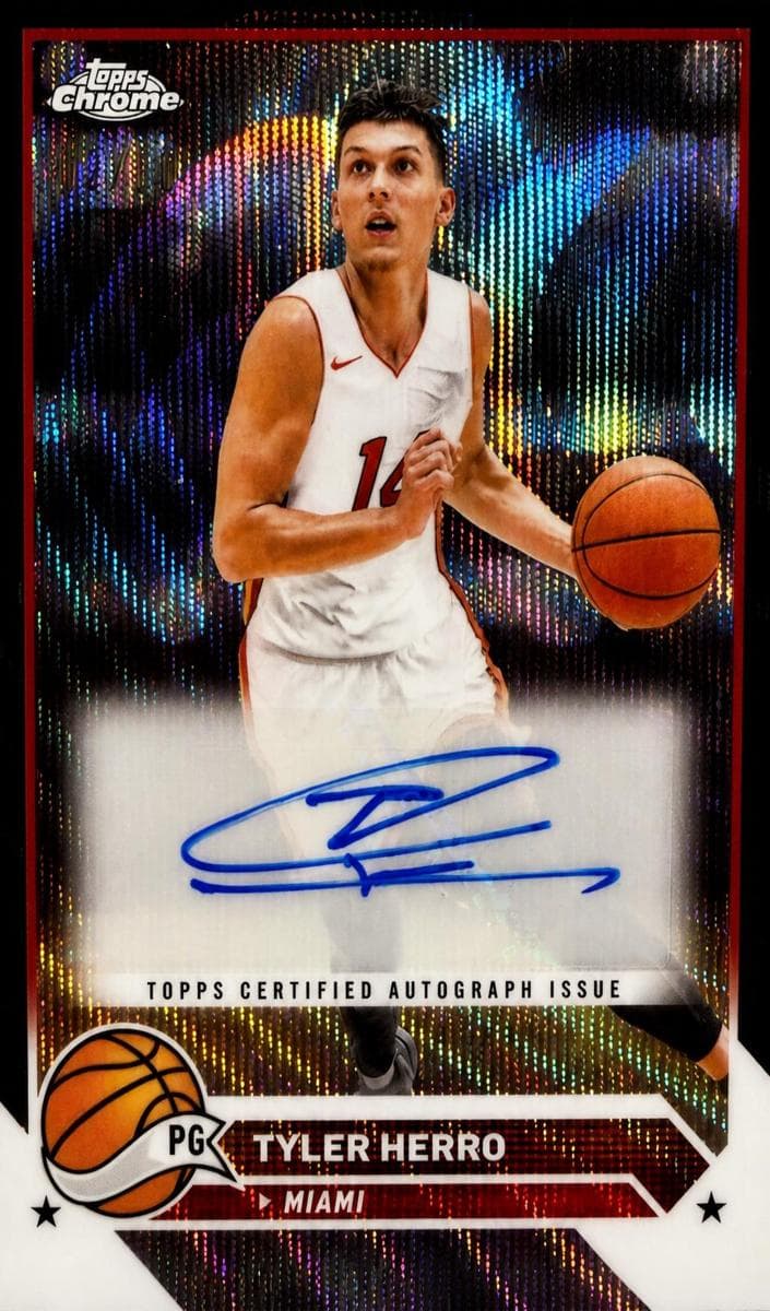 Tyler Herro 2023 topps Topps Chrome Sapphire Edition