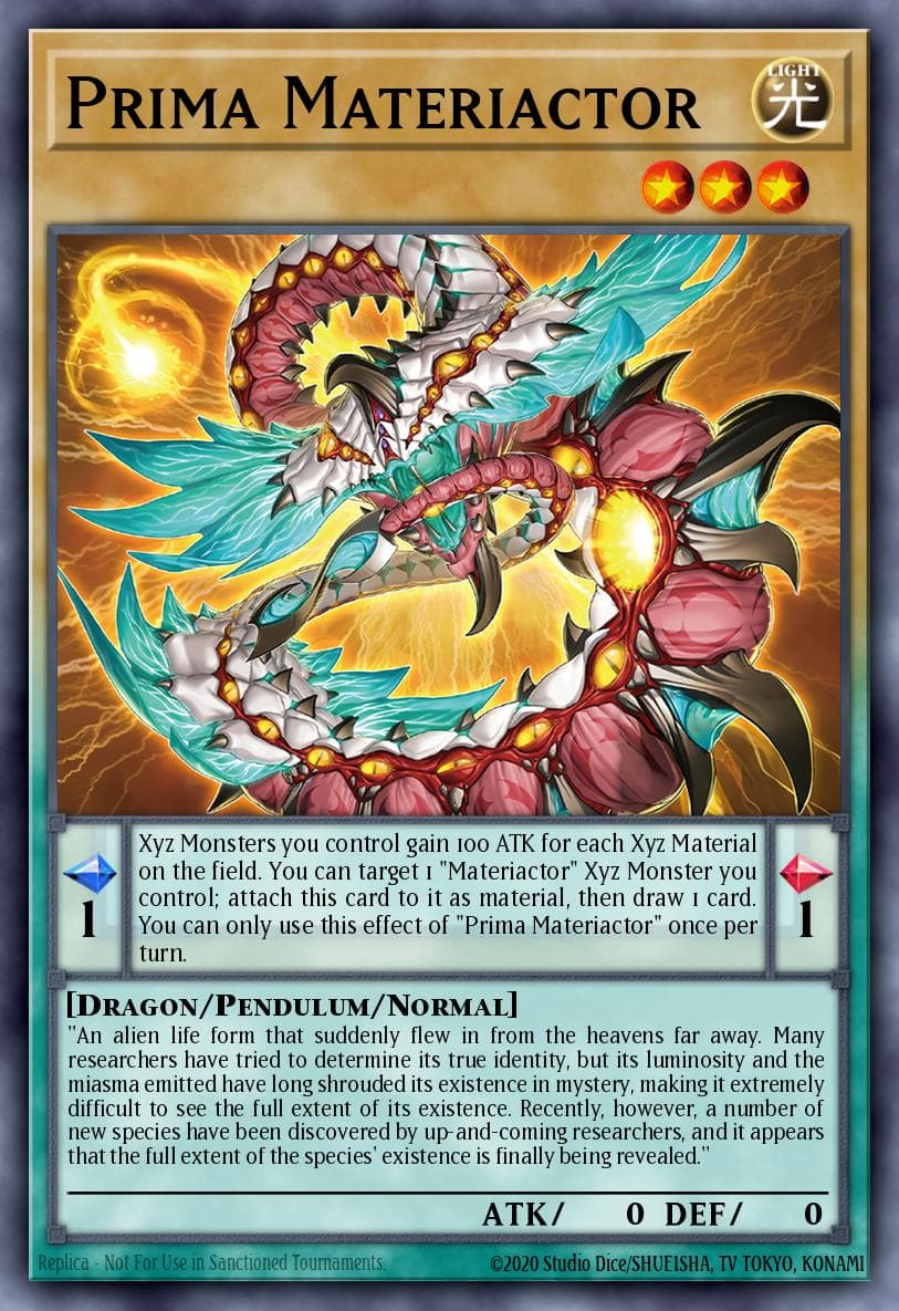 Prima Materiactor 2025 Yu-Gi-Oh! Alliance Insight