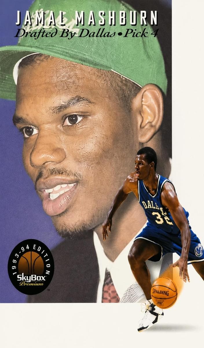 Jamal Mashburn 1993 fleer SkyBox Premium