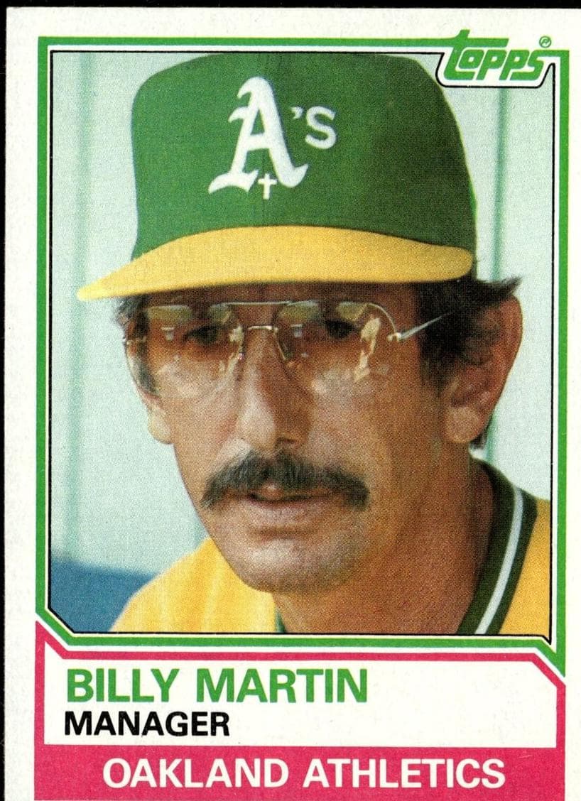 Billy Martin 1983 topps Topps