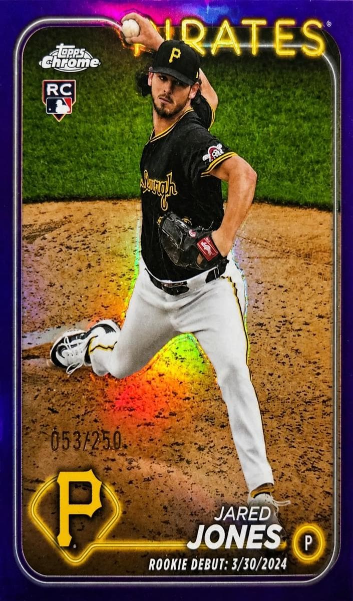 Jared Jones 2024 topps Topps Chrome Update