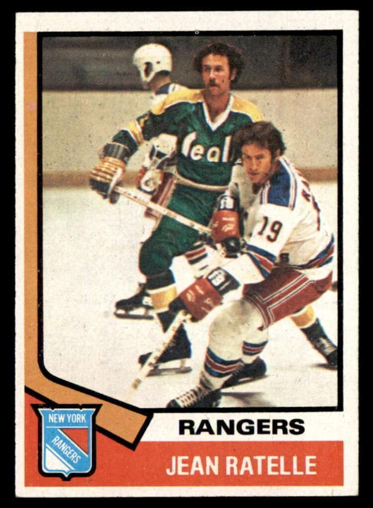 Jean Ratelle 1974 topps Topps