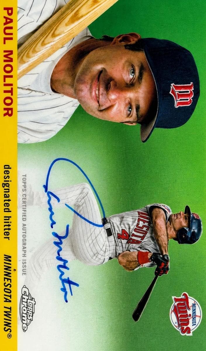 Paul Molitor 2025 topps Topps Chrome Platinum