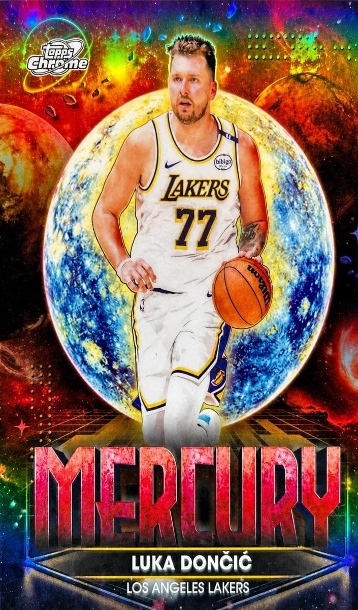 Luka Dončić 2025 topps Topps Cosmic Chrome