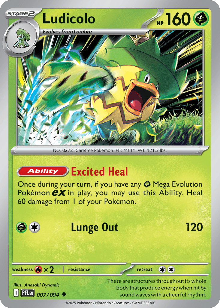 Ludicolo 2025 Pokemon Phantasmal Flames