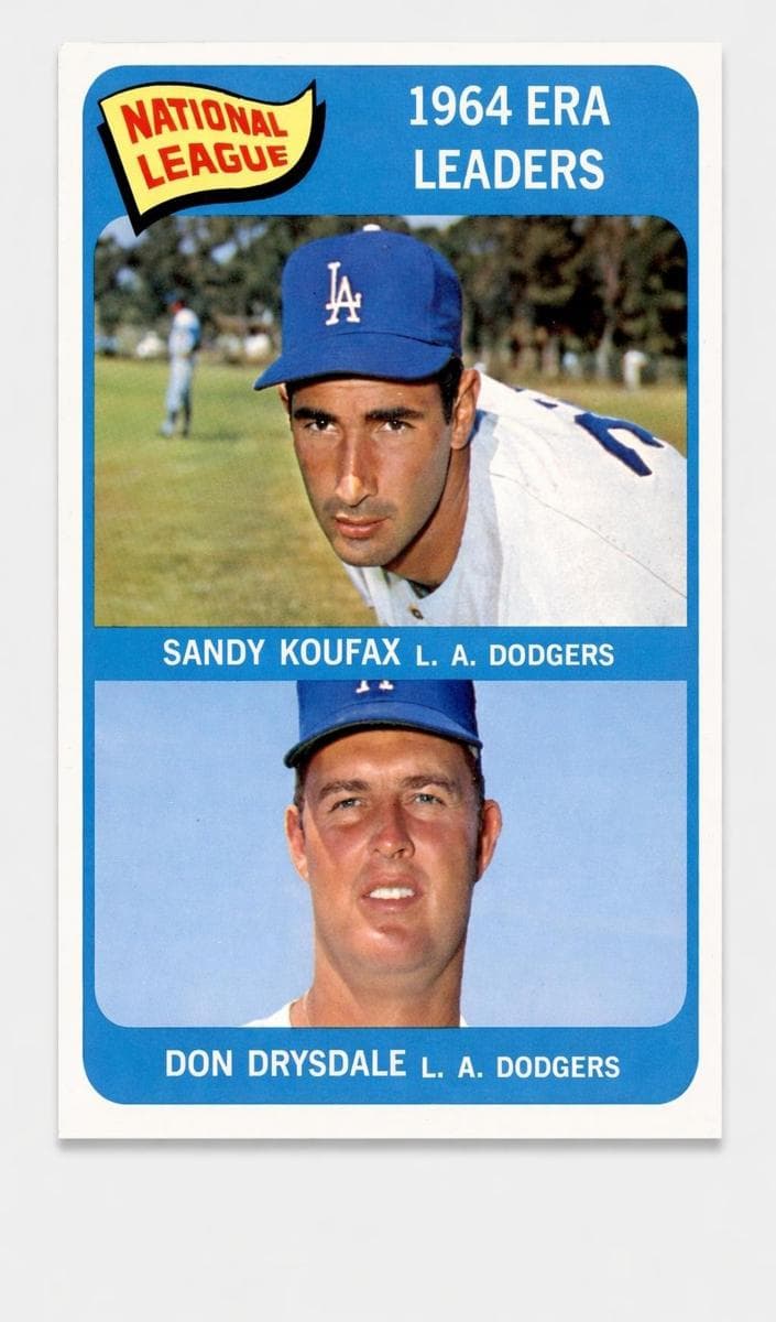National League 1964 ERA Leaders (Sandy Koufax / Don Drysdale) #8