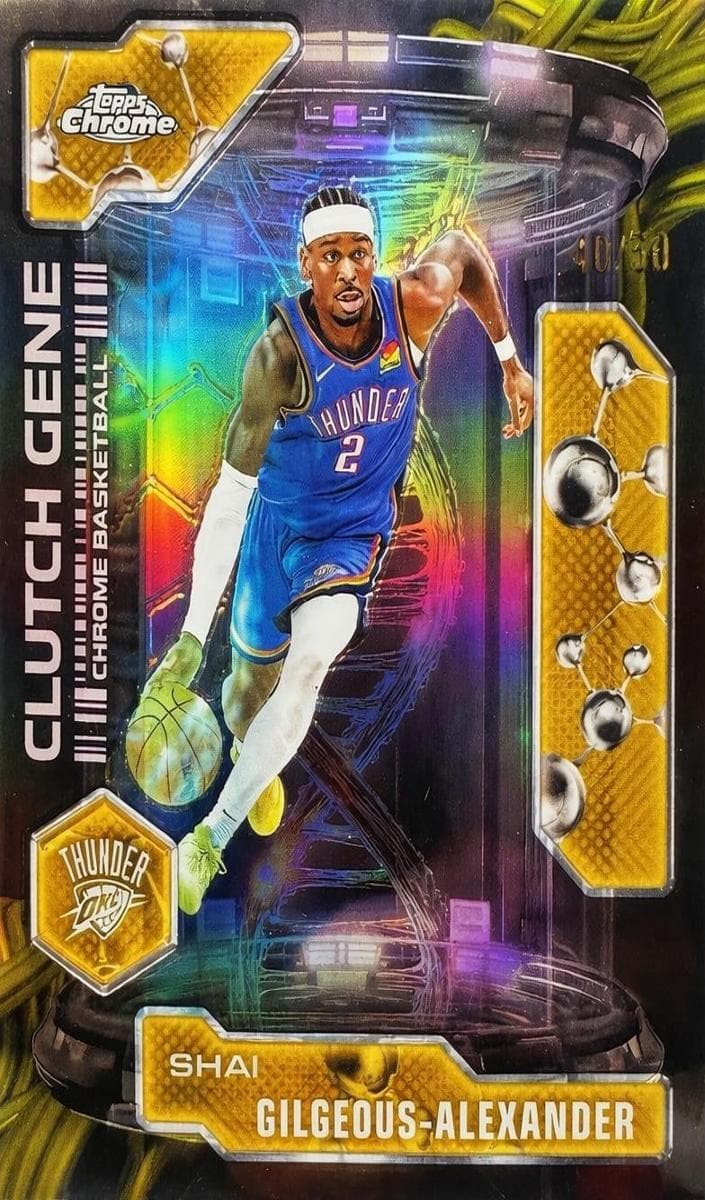 Shai Gilgeous-Alexander 2025 topps Topps Chrome