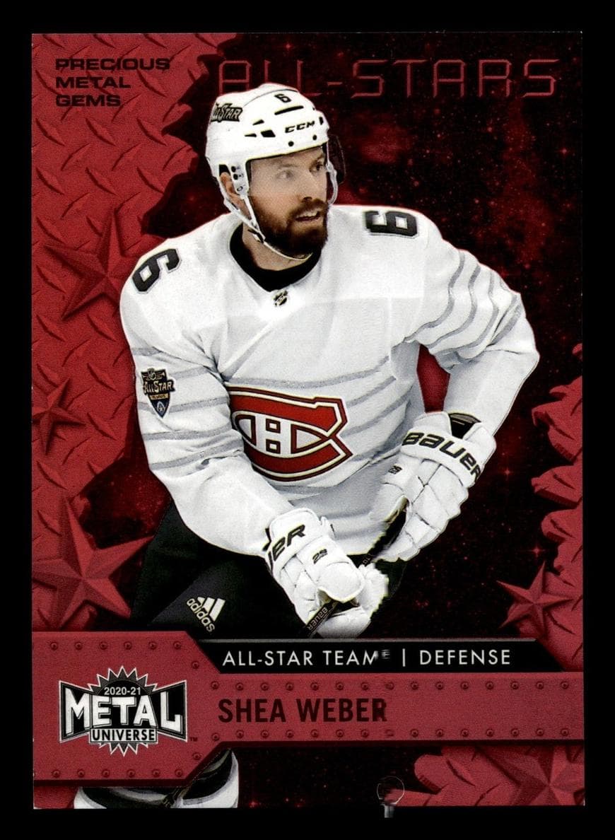 Shea Weber 2020 fleer SkyBox Metal Universe