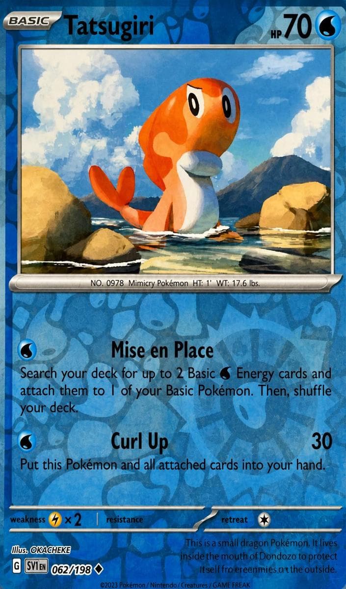 Tatsugiri trading card