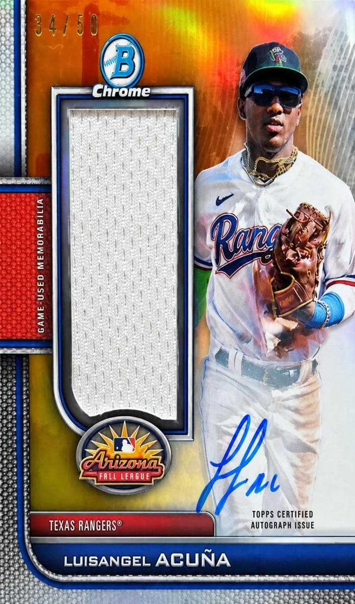 Luisangel Acuña 2023 bowman Bowman Chrome
