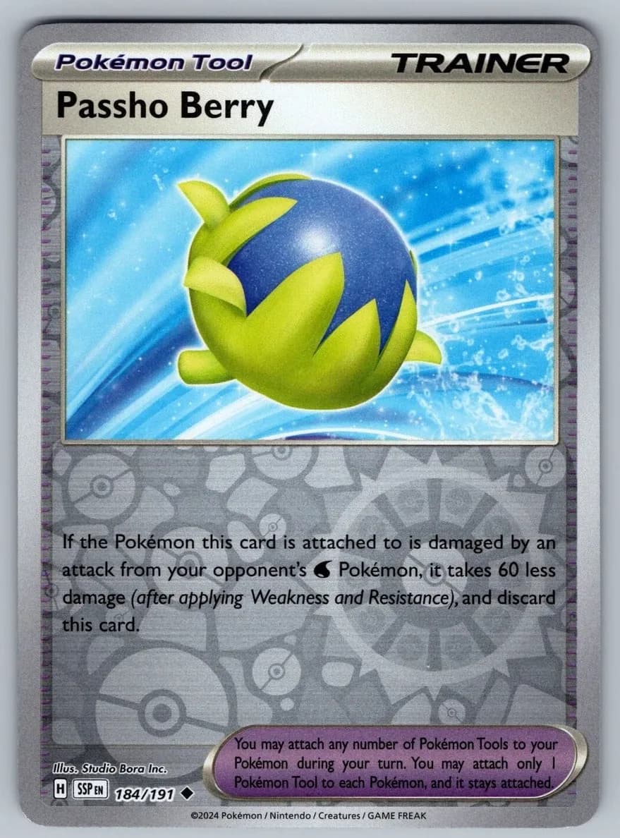 Passho Berry trading card