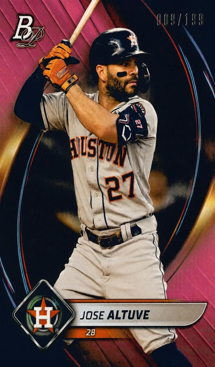 Jose Altuve 2022 bowman Bowman Platinum