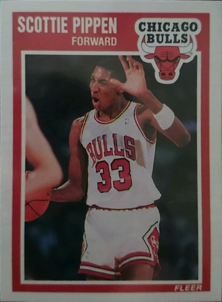 SCOTTIE PIPPEN 2ND YEAR CHICAG 1989 Fleer