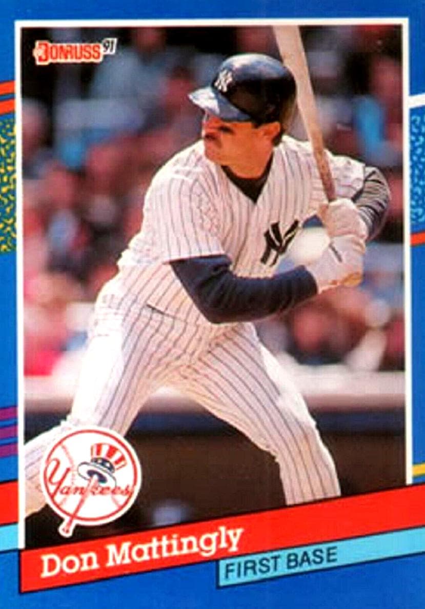 Don Mattingly 1991 panini Donruss