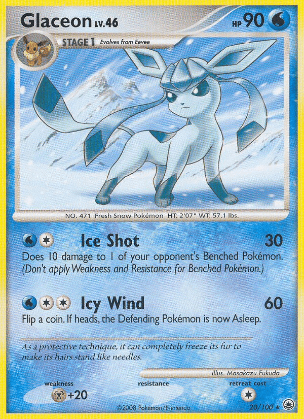 Glaceon 2008 Pokemon Majestic Dawn