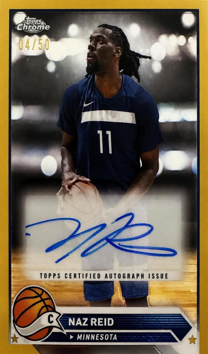 Naz Reid 2023 topps Topps Chrome Sapphire Edition